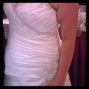 Soft like silk wedding dress.